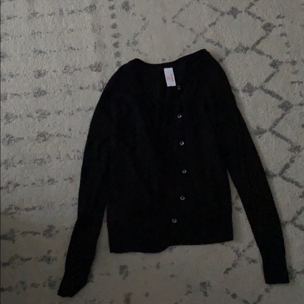 Cat & Jack black diamond button cardigan